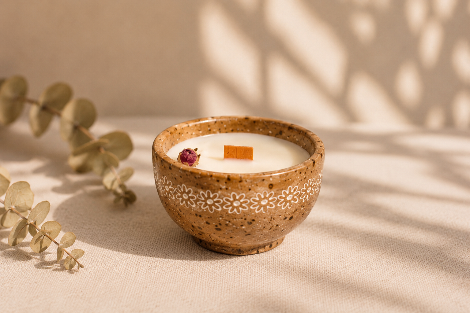 Small Pottery Candle